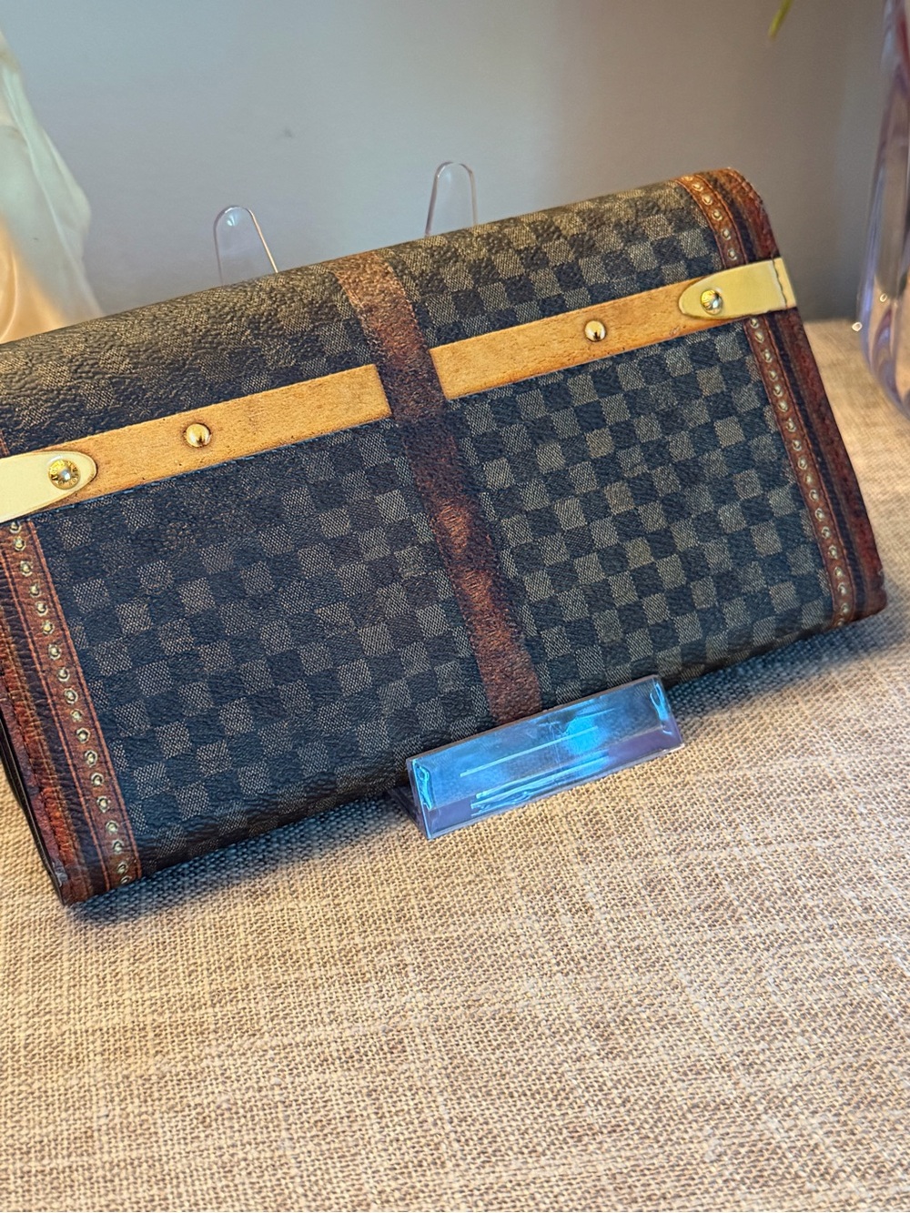 Louis Vuitton RARE Portefeuille Sarah Twist Damier Ltd Ed Wallet COA - Picture 5 of 14